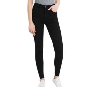 American Eagle Black Super Super Stretch Hi Rise Jeggings Jeans Sz 2